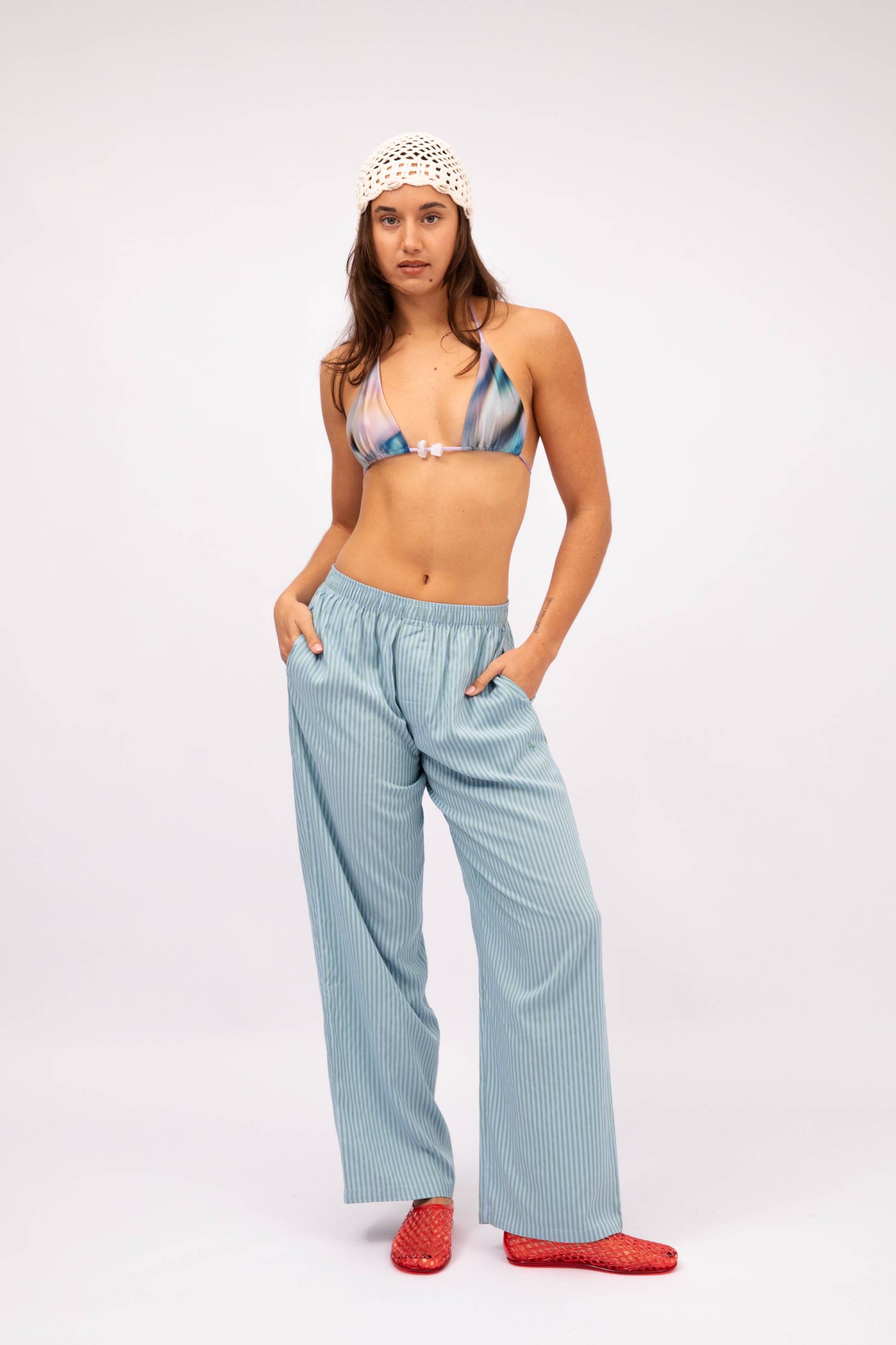 SP Boxer Pants in Ocean Stripe