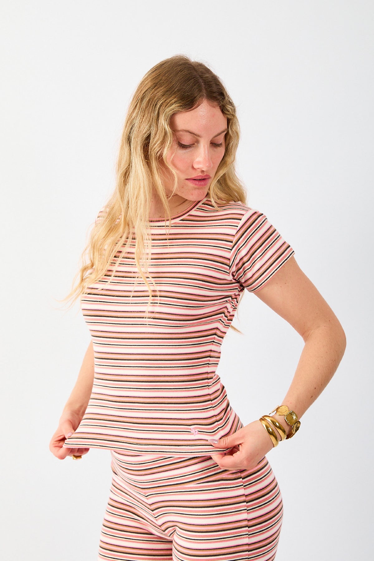 Stretch Tee in Blossom