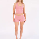 Stretch Shorts in Bubblegum