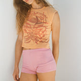 Stretch Shorts in Bubblegum