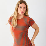 Stretch Tee in Crimson