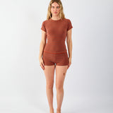 Stretch Short in Crimson
