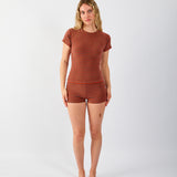 Stretch Short in Crimson