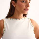 Ibiza Tank in Pearl
