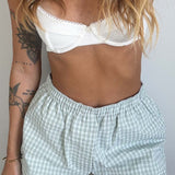 SP Boxer Short in Green Gingham