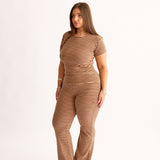 Stretch Tee in Mocha (Aus)