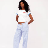 SP Boxer Pants in Blue Stripe
