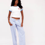 SP Boxer Pants in Blue Stripe