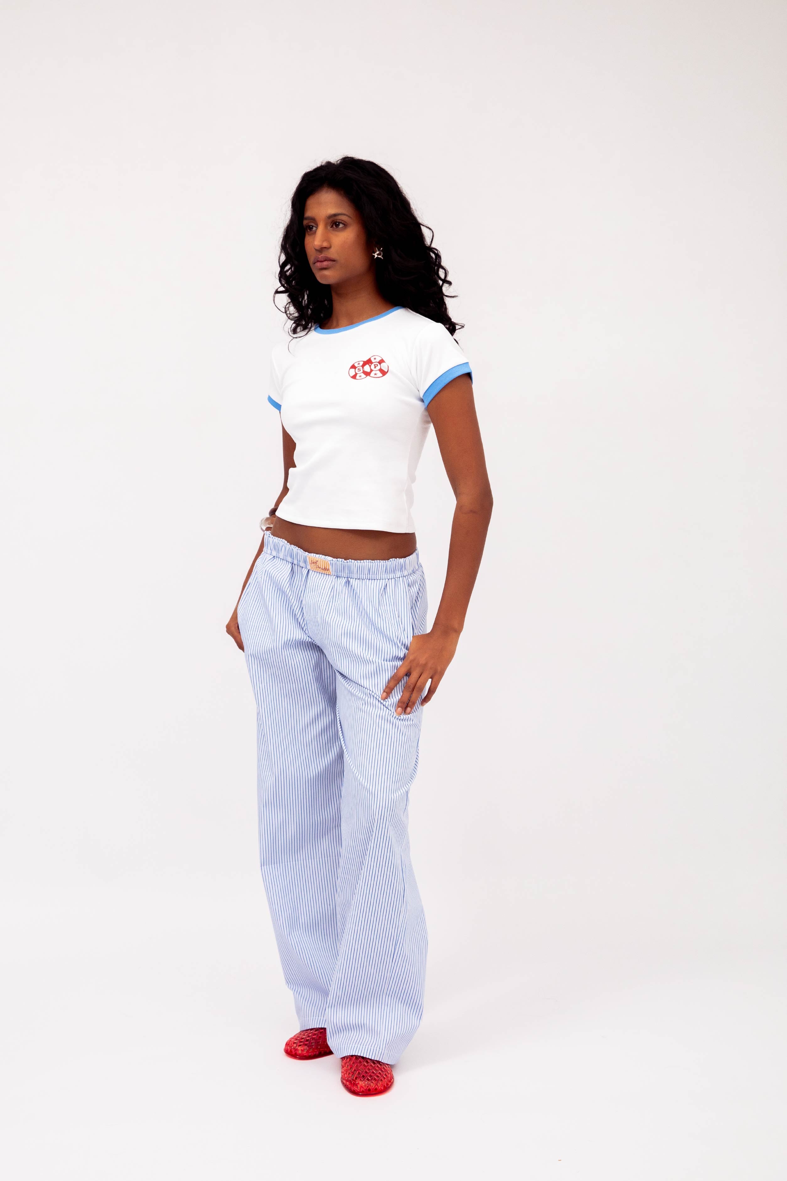 SP Boxer Pants in Blue Stripe