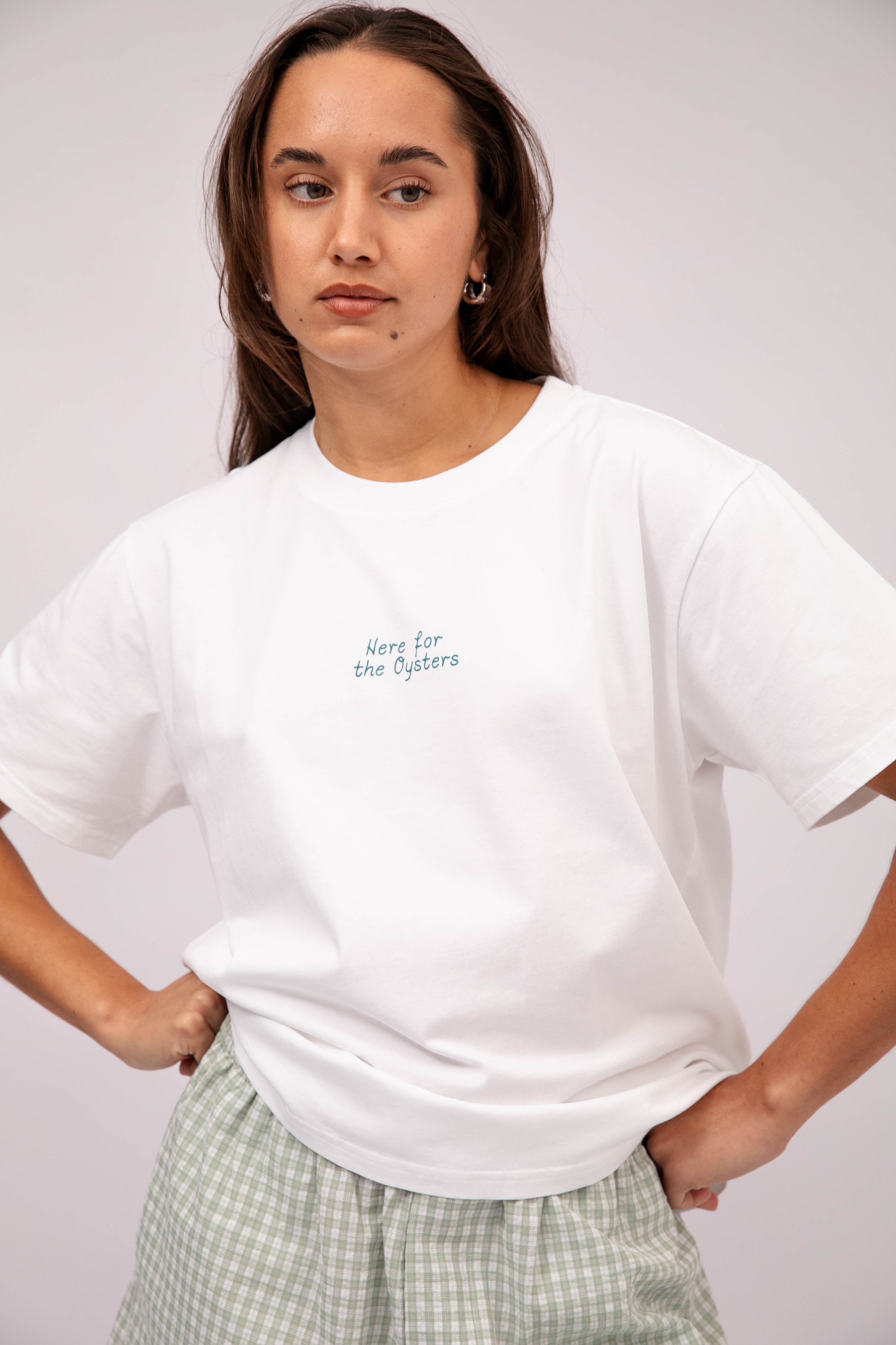Here For The Oysters Boyfriend Tee
