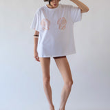 Shell Boyfriend Tee in White