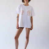 Shell Boyfriend Tee in White