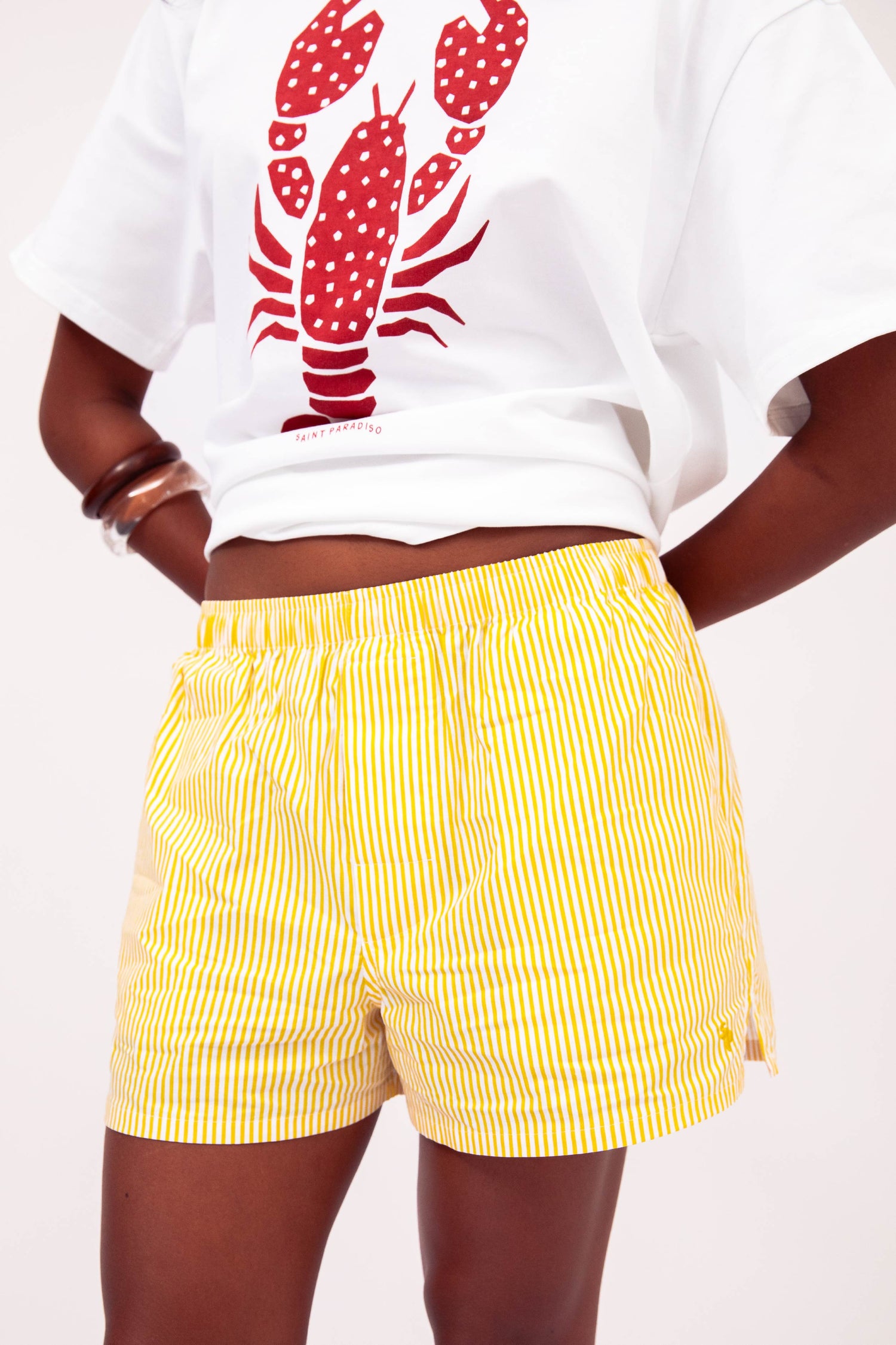 SP Boxer Short in Yellow Stripe