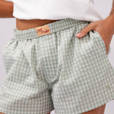SP Boxer Short in Green Gingham