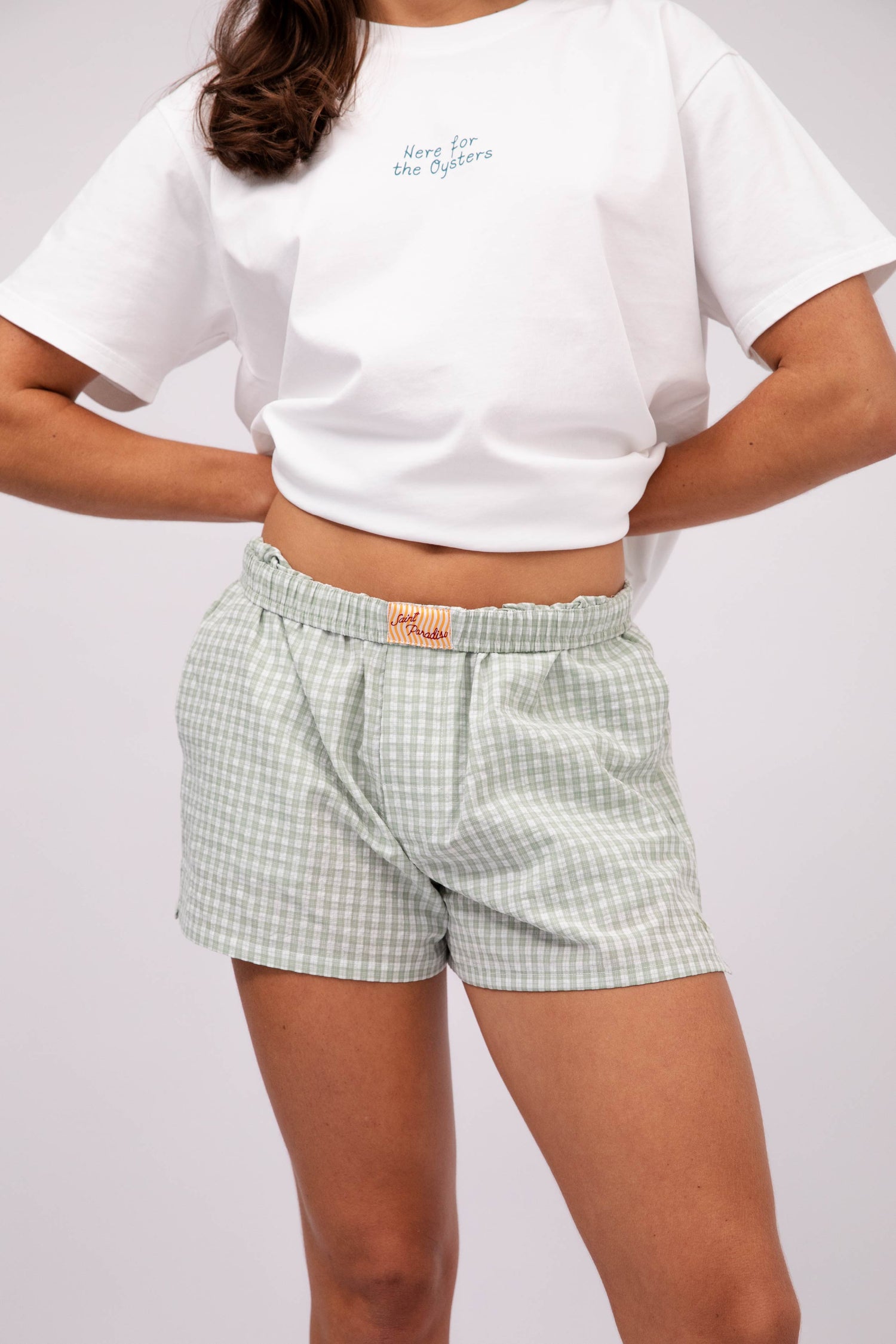 SP Boxer Short in Green Gingham