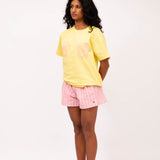 Shell Boyfriend Tee in Yellow