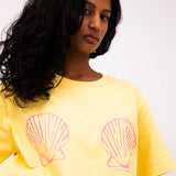 Shell Boyfriend Tee in Yellow