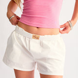 SP Boxer Short in White Poplin