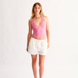 SP Boxer Short in White Poplin