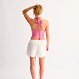 SP Boxer Short in White Poplin