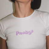 Paradiso Baby Tee in White