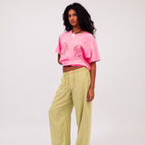 Shell Boyfriend Tee in Pink