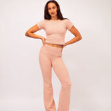 Stretch Tee in Strawberry